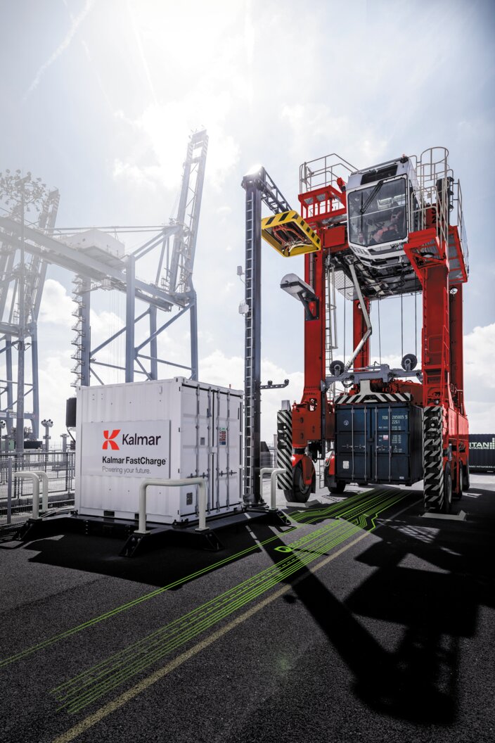 Kalmar Electric Straddle Carrier